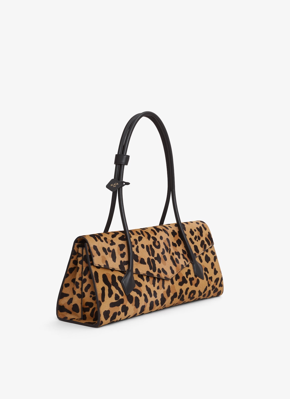 LE TECKEL FLAP TOTE BAG IN LEOPARD HAIRCALF ALAÏA BROWN LE TECKEL FLAP TOTE BAG IN LEOPARD HAIRCALF